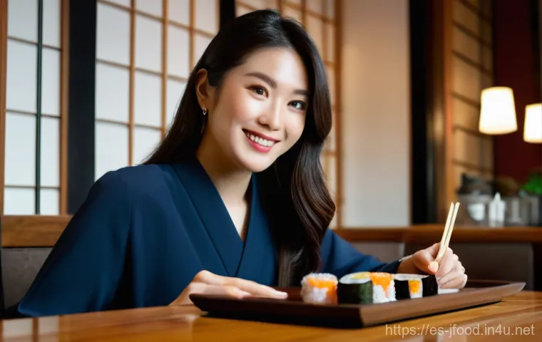 초밥 예절 - Prompt 1: The Delicate Dance of Chopsticks**