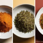 일본 전통 향신료 - Here are three detailed image prompts in English, designed to be suitable for a 15+ audience and avo...